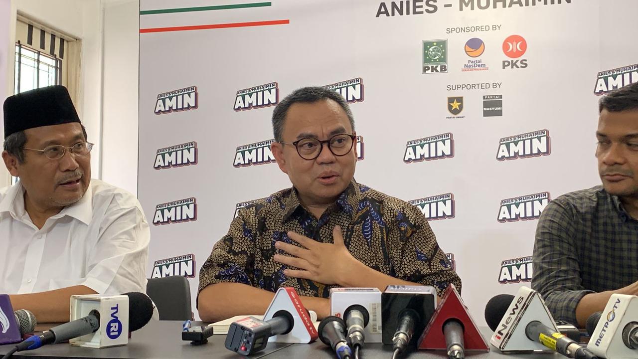 Co-Kapten Ketua Harian Tim Nasional (Timnas) Pemenangan Capres dan Cawapres Koalisi Perubahan Anies Baswedan-Muhaimin Iskandar (AMIN), Sudirman Said (Liputan6.com/Winda Nelfira)