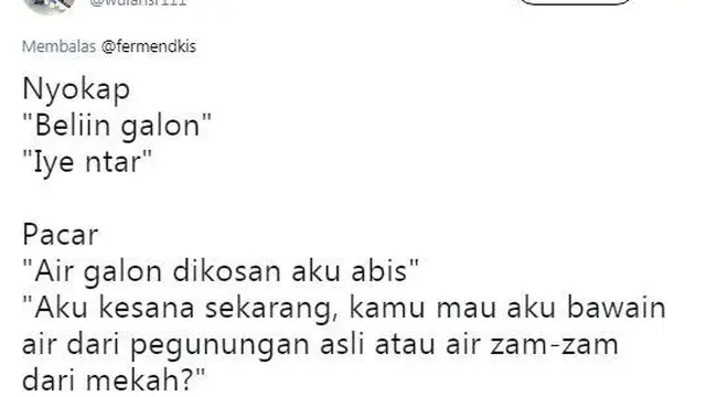 ibu vs pacar (foto: @wulansr111)