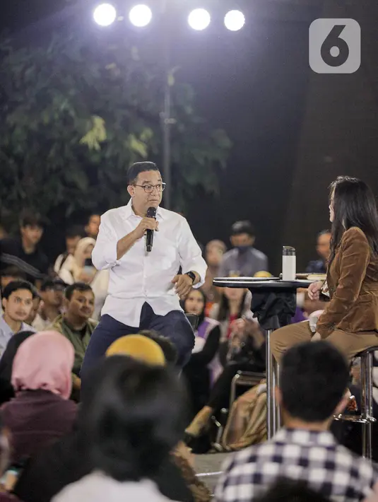<p>Anies mengatakan tak cukup pemberian makan siang kepada anak-anak untuk pencegahan stunting. Dia menilai yang diperhatikan gizinya sejak awal semestinya para ibu hamil. (Liputan6.com/Faizal Fanani)</p>