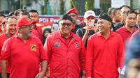 Sekretaris Jenderal PDIP Hasto Kristiyanto saat memperingati HUT partai di Lebak Banten. (Foto: Dokumentasi PDIP).