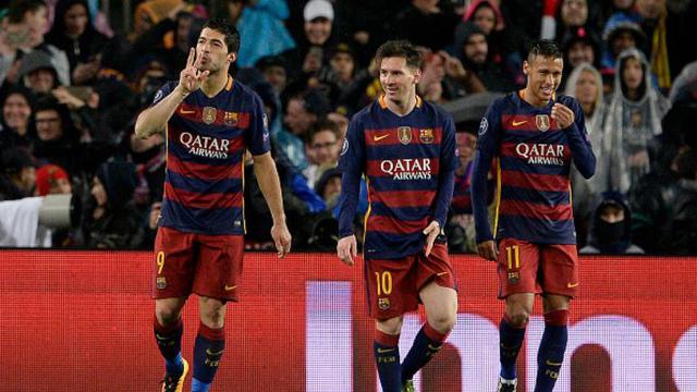 Luis Suarez, Neymar, dan Lionel Messi