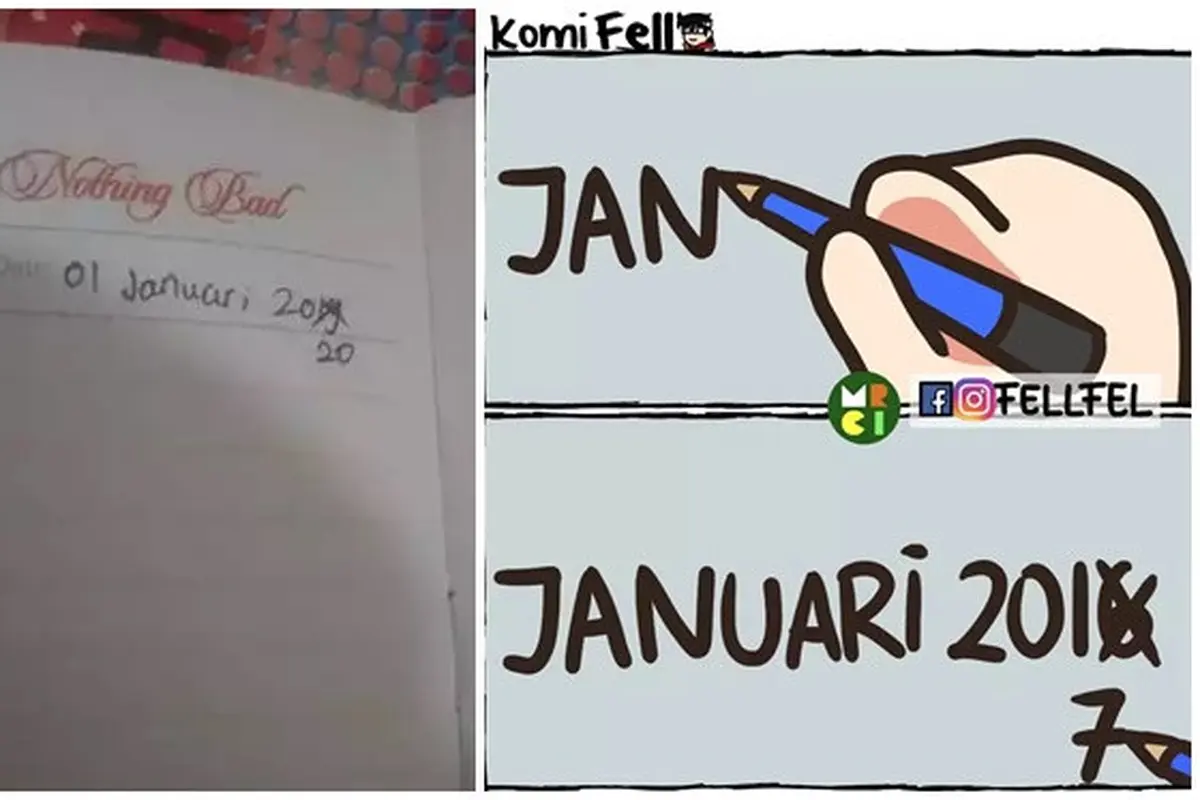6 Meme Kesalahan Penulisan Tanggal di Awal Tahun, Dikira Belum Move On