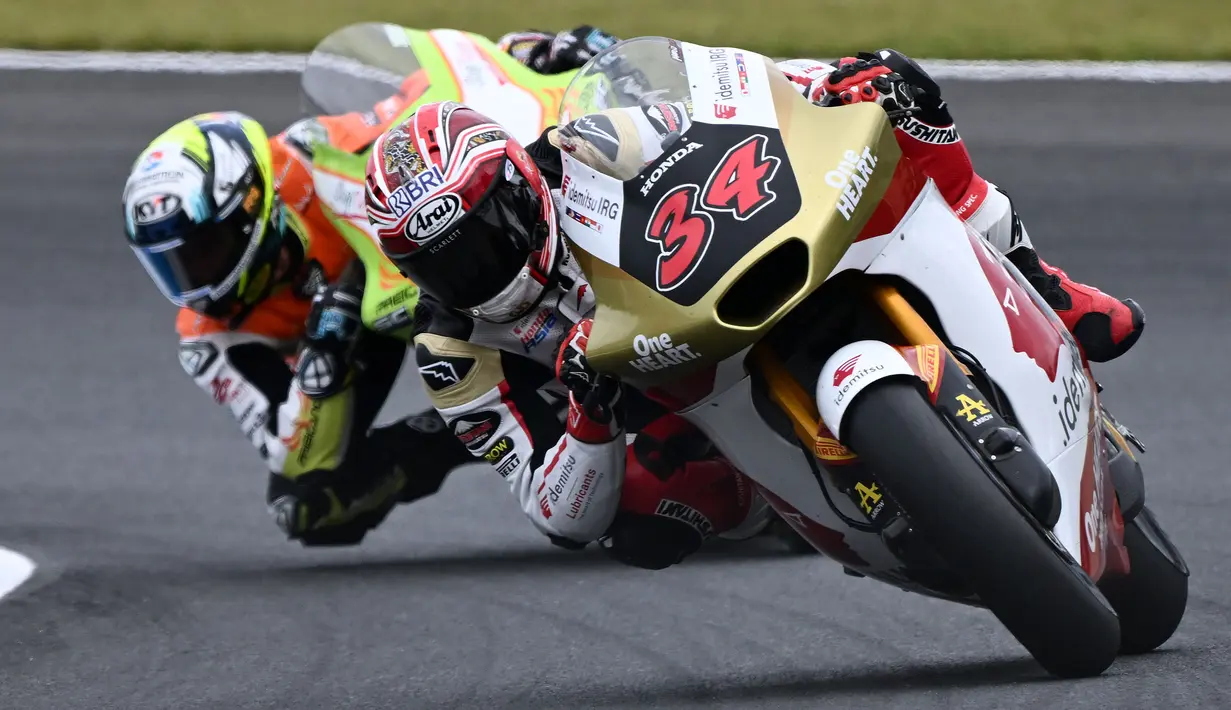 Mario Aji akan mengawali balapan dari posisi grid ke-26 pada Minggu (10/6/2024). Ia gagal lolos ke Q2 setelah finis P11 di akhir sesi Q1 dengan catatan waktu 1:50.719. (AFP/Toshifumi Kitamura)