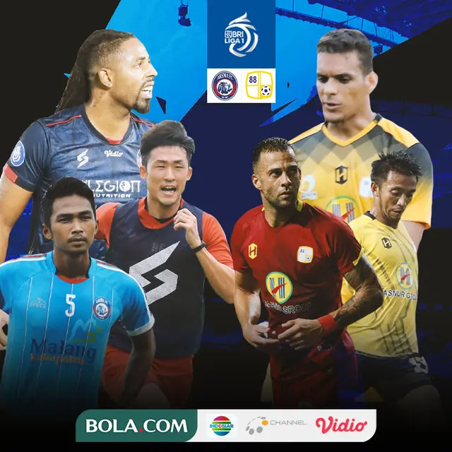 BRI Liga 1 - Duel Antarlini - Arema FC Vs Barito Putera