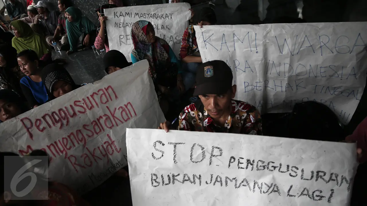 20160520-Warga Nelayan Kampung Dadap Demo Depan Di Ombudsman RI