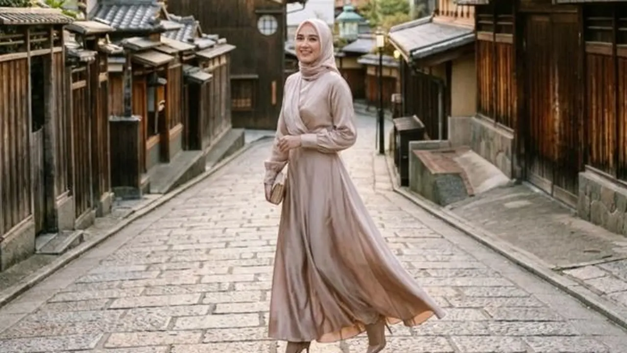Ilustrasi Jenis Kain Gamis Lebaran yang Tidak Mudah Bau/Gemini AI