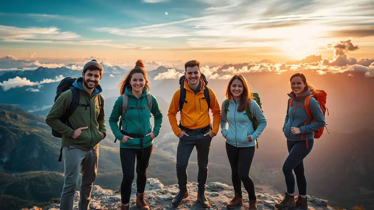 caption naik gunung