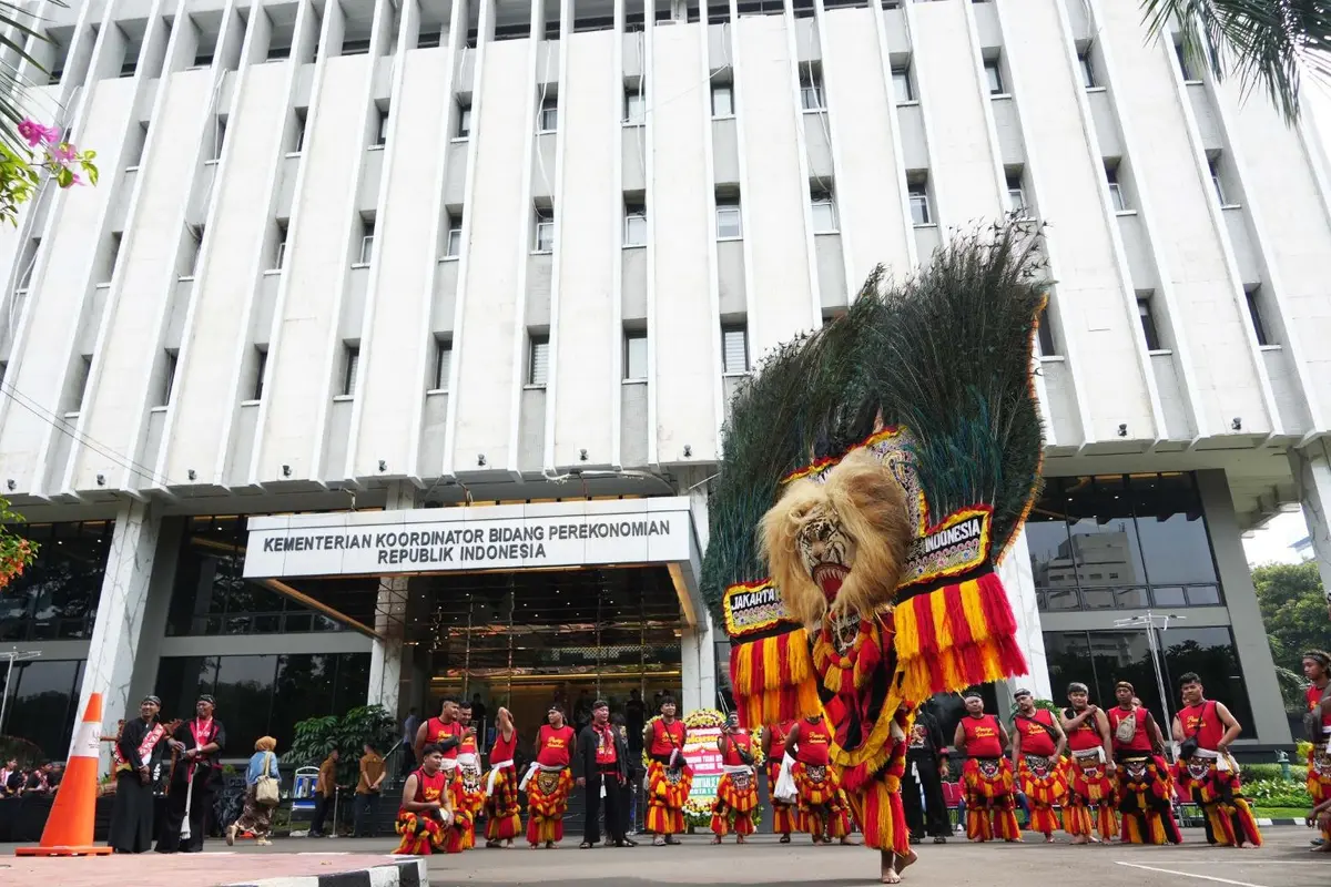 Kementerian Koordinator Bidang Perekonomian menggelar acara Gelar Reog Ponorogo: Syukuran Penetapan Warisan Budaya Takbenda (WBTb)/ ICH UNESCO, Sabtu (11/1/2025). (Dok Kemenko Perekonomoan)
