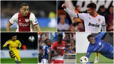 Bermain dalam skuat utama klub adalah pencapaian bagi para pemain muda. Dengan tampil bersama skuat utama, mereka bisa menambah pengalaman serta mencuri perhatian dengan penampilan apik mereka. Berikut 10 wonderkid dengan menit terbanyak bermain di Eropa.(kolase foto AFP)