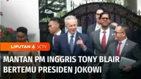 Mantan Perdana Menteri Inggris, Tony Blair mendatangi Istana Kepresiden di Jakarta, Kamis kemarin.