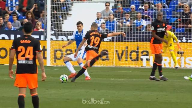 Valencia mencatat kemenangan 1-0 atas tuan rumah Leganes di menit akhir pertandingan berkat gol kemenangan satu-satunya yang dicip...