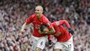 4. Wes Brown, Manchester United, pemain binaan Setan Merah muda ini mulanya berposisi bek kanan namun kemudian Sir Alex Ferguson mendaulatnya sebagai bek tengah. (EPA/Magi Haroun) 