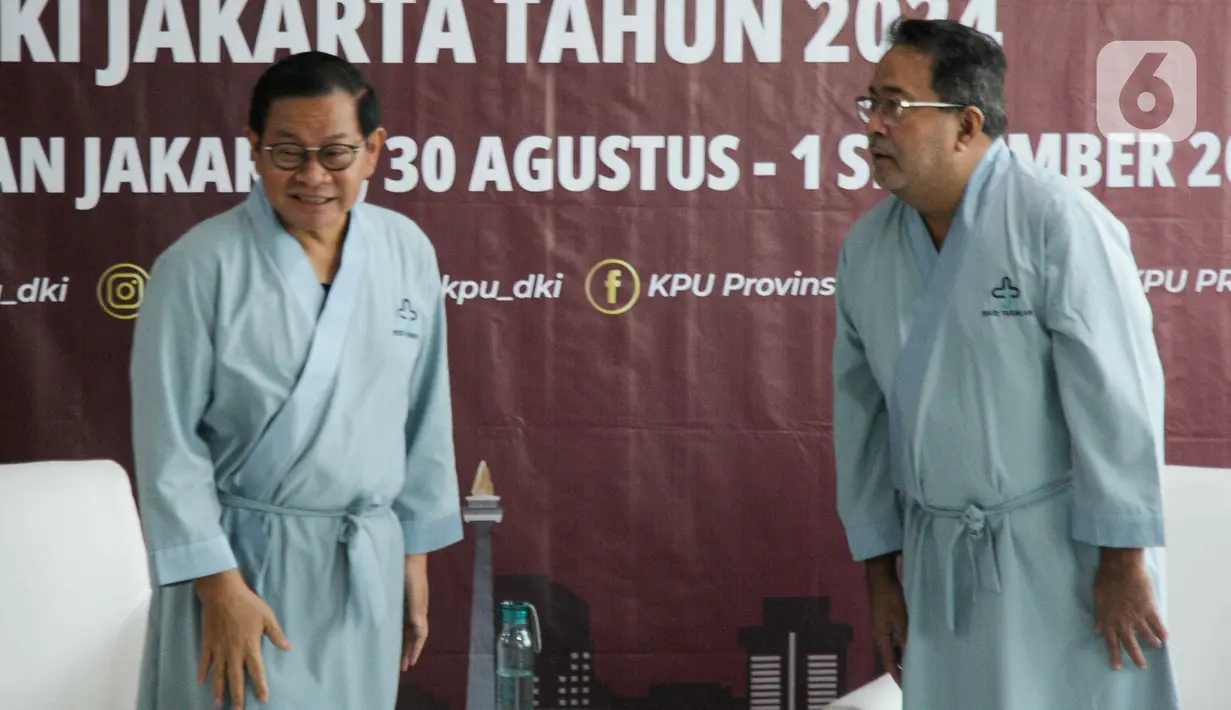 Sementara itu, RSUD Tarakan menyiagakan 20 dokter serta 15 tenaga kesehatan lainnya untuk pemeriksaan kesehatan para paslon gubernur dan wakil gubernur DKI Jakarta 2024. (Liputan6.com/Herman Zakharia)