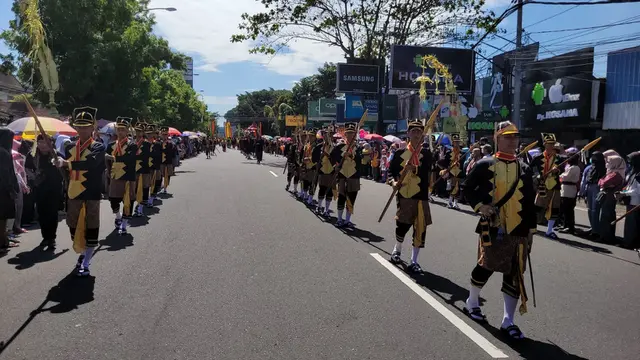Kirab pusaka Hari Jadi ke-452 Kabupaten Banyumas, Jawa Tengah. (Foto: Liputan6.com/Pemkab Banyumas)