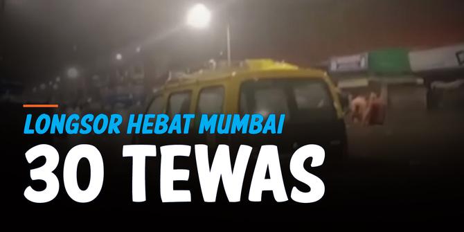 VIDEO: Longsor Hebat Menimpa Wilayah Mumbai, 30 Orang Tewas