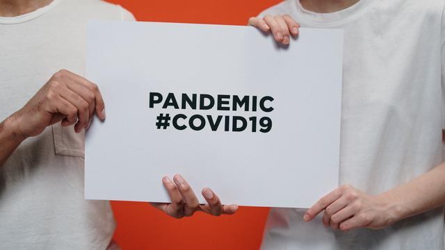 Ilustrasi tulisan pandemi Covid-19 (pexels)