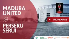 Berita video highlights Piala Presiden 2018, Madura United vs Perseru Serui, di Stadion Gelora Bung Tomo, Surabaya, Kamis (18/1/2018).