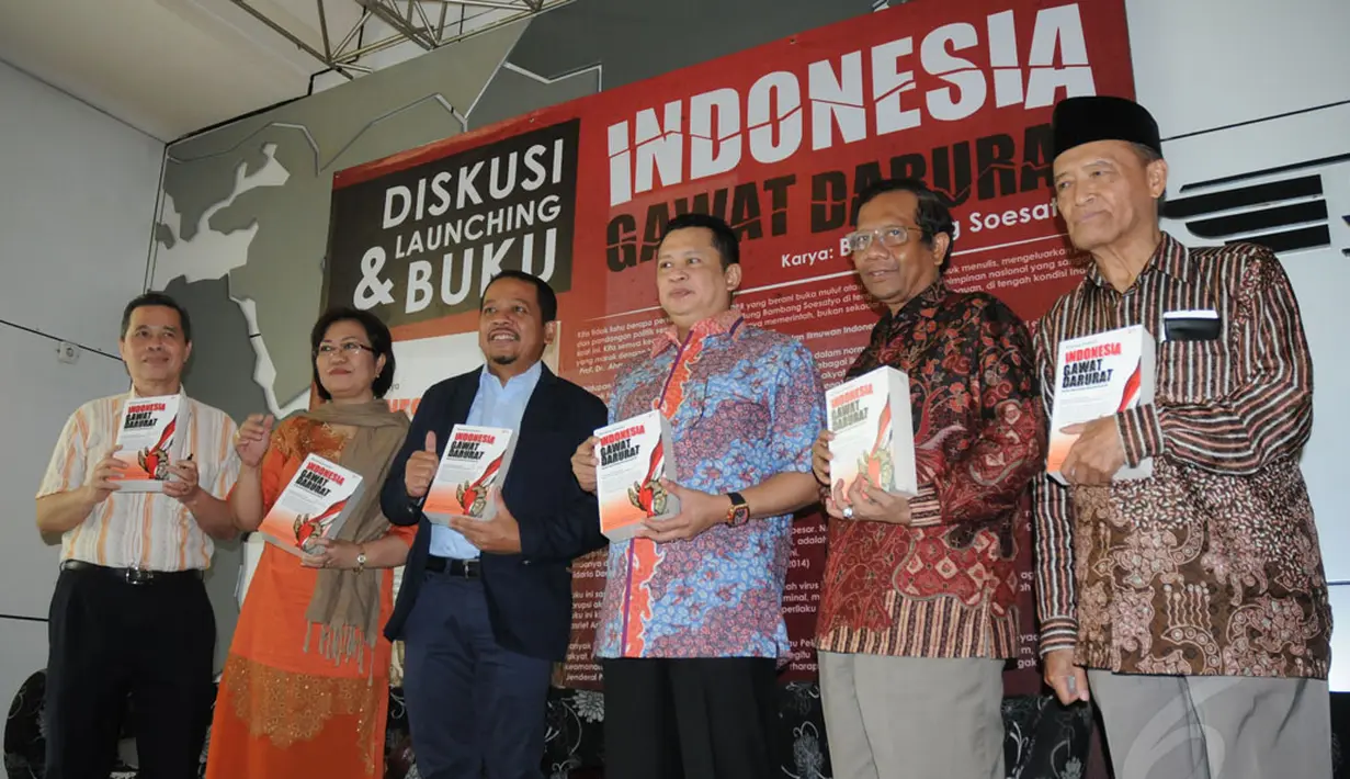Bambang Soesatyo kembali meluncurkan buku yang mengkritisi roda pemerintahan Presiden SBY, (31/8/2014). (Liputan6.com/Helmi Fithriansyah)
