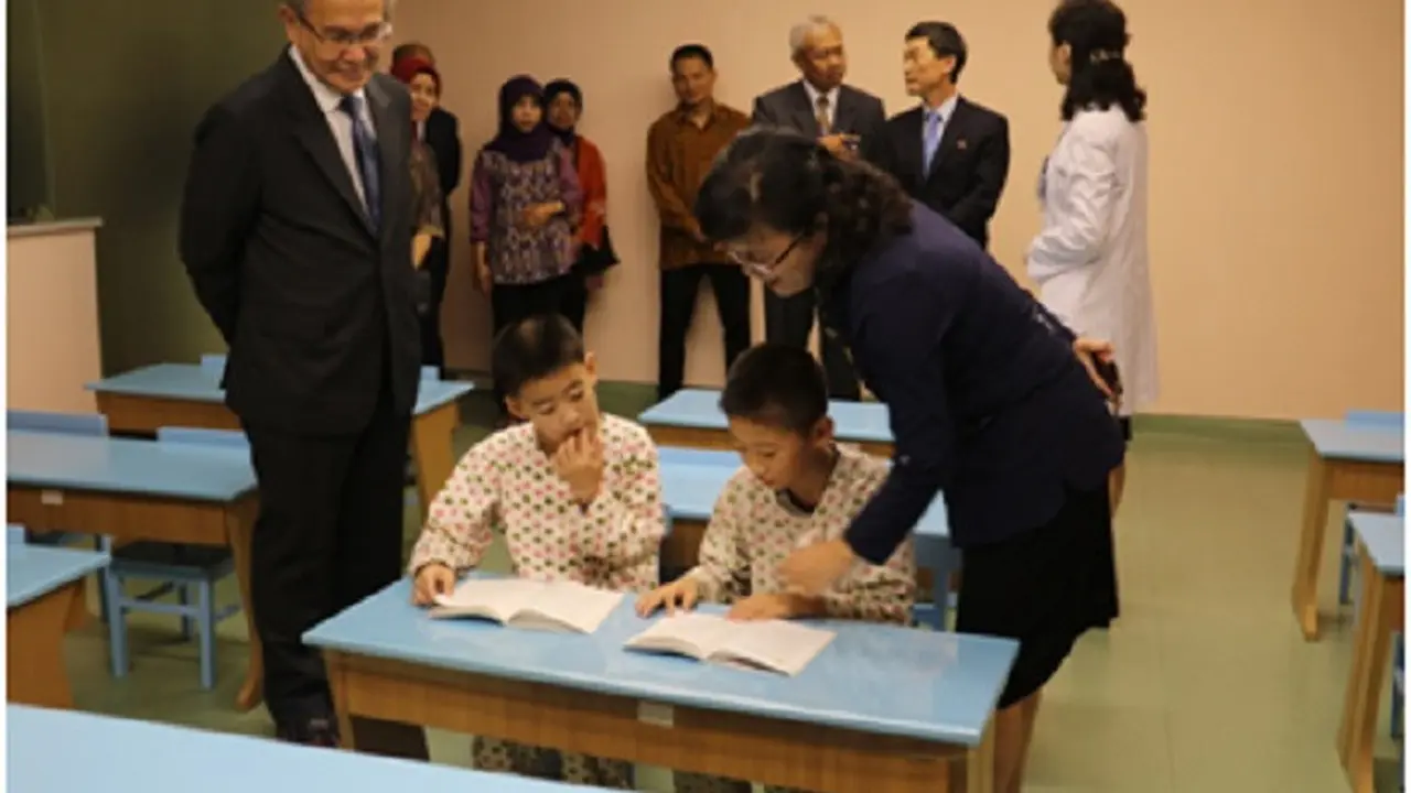 KBRI Korut Bagikan Kurban ke RS Anak