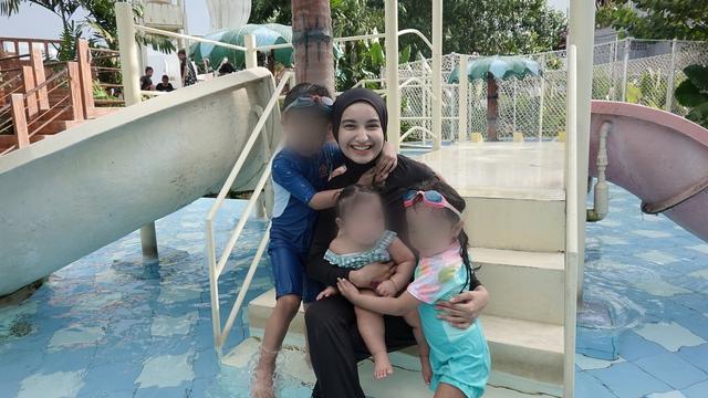 6 Potret Cut Intan Nabila Bareng Tiga Buah Hati, Dapat Hak Asuh Anak