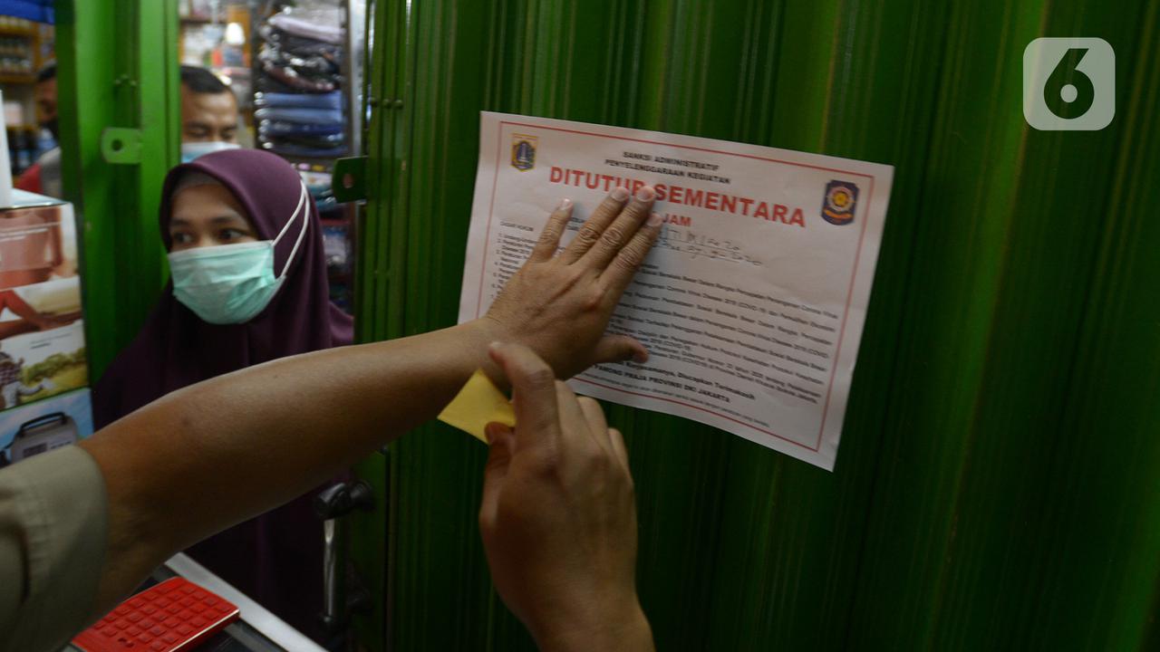 razia tempat makan di pasar pramuka