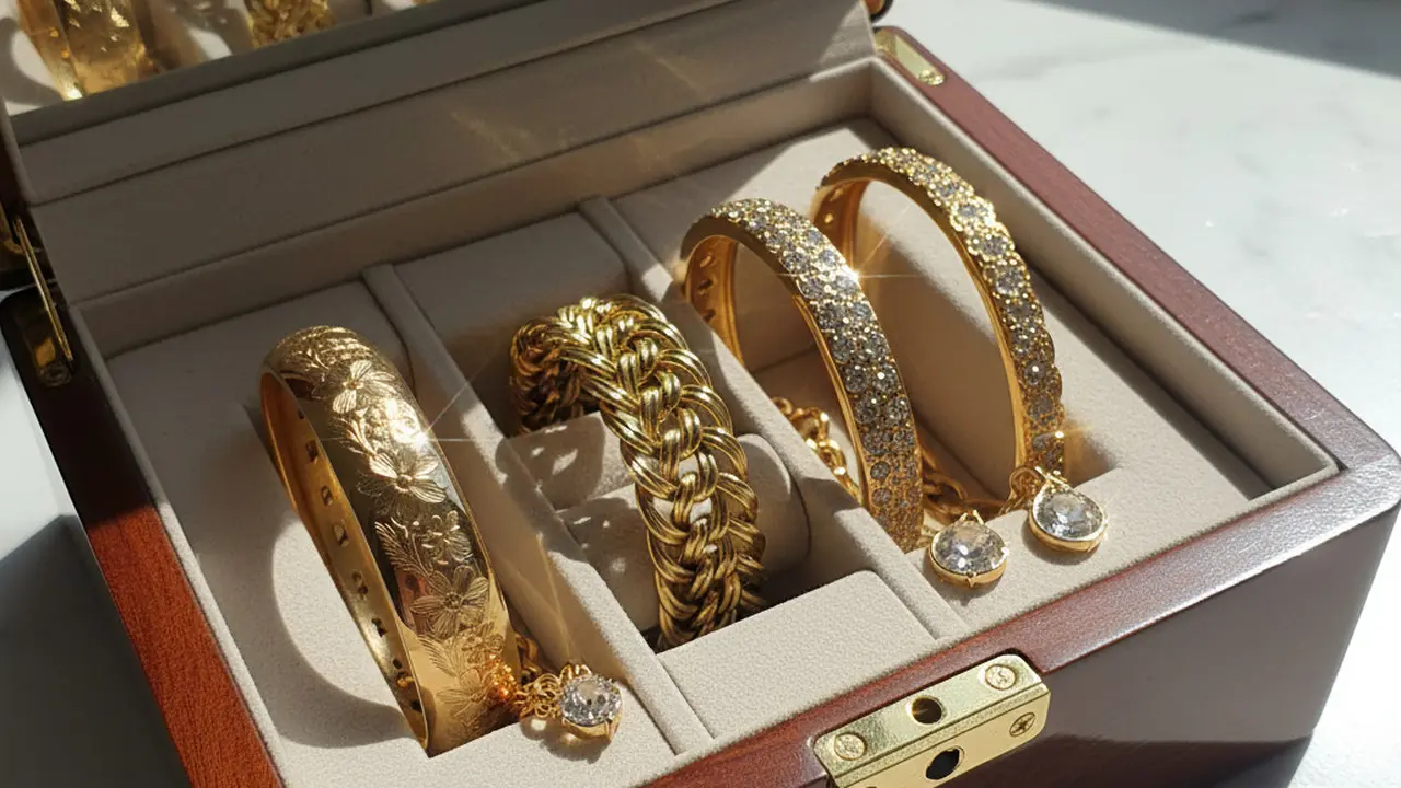 Model Gelang Emas 10 Gram Buat Ibu yang Elegan, Gemini