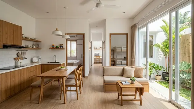 Desain Rumah Mungil 5x9 yang Terasa Luas untuk Keluarga Baru