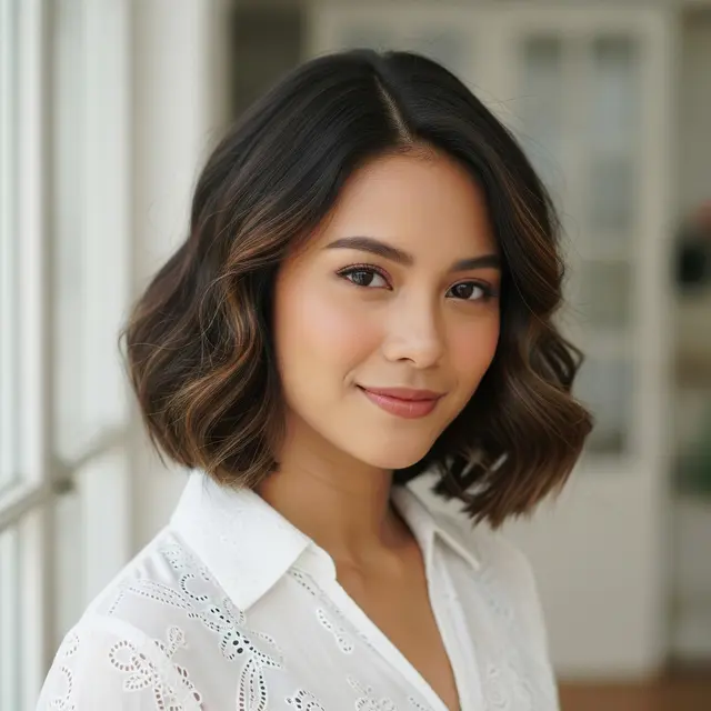 Model Rambut Wanita Pendek Bergelombang