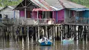 Pemindahan lokasi pemukiman berpotensi menghapus cara hidup warga Rempang. (Bay Ismoyo/AFP)