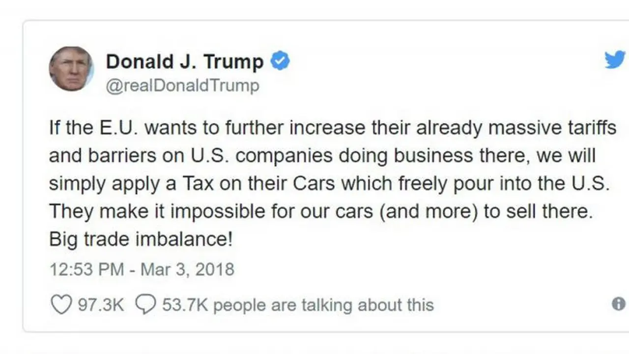 isi tweet Donald Trump