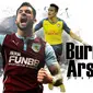 Prediksi Burnley vs Arsenal (Liputan6.com/Andri Wiranuari)