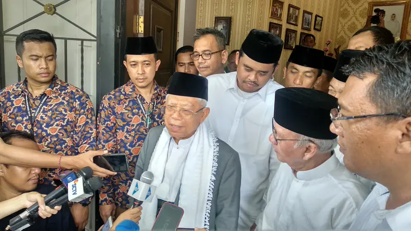 Ma'ruf Amin pun bergerilya di wilayah yang menjadi basis suara calon presiden Prabowo Subianto pada Pilpres 2014.