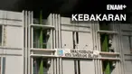 Api berasal dari gudang ban yang berada di belakang kantor Dinas Kesehatan Tangerang Selatan.