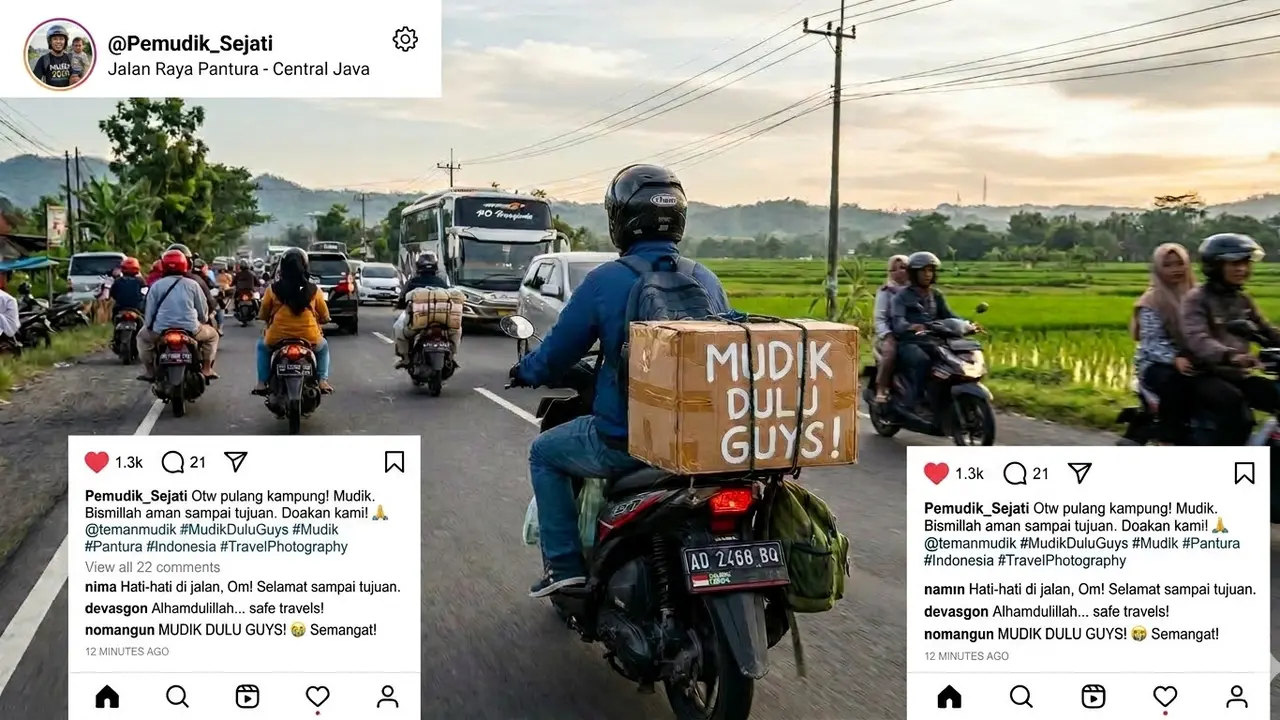 Caption Mudik