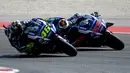 Selama 7 tahun, Jorge Lorenzo memenangi 34 seri berbanding 26 seri kemenangan milik Valentino Rossi. (AFP/Gabriel Bouys)