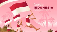 Ilustrasi kemerdekaan, merdeka, Indonesia. (Image by Freepik)
