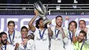 AGUSTUS - Real Madrid memastikan diri sebagai kampiun Piala Super Eropa seteah menang 3-2 atas Sevilla, di Lerkendal Stadion, Norwegia. Gelar Piala Super Eropa tahun ini adalah yang kali ketiga dalam sejarah Real Madrid. (AFP/Jonatahn Nackstrand)