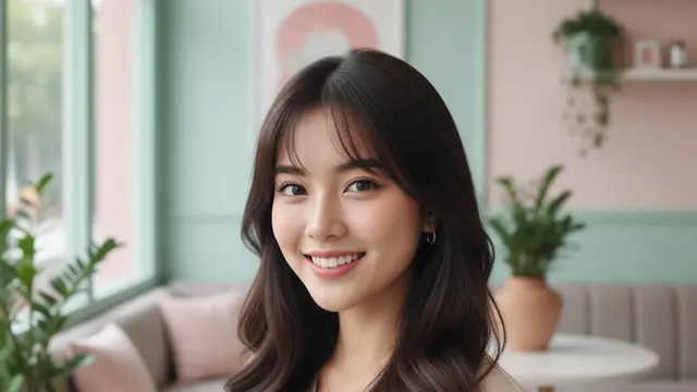Model Rambut Panjang Curly Bawah yang Natural