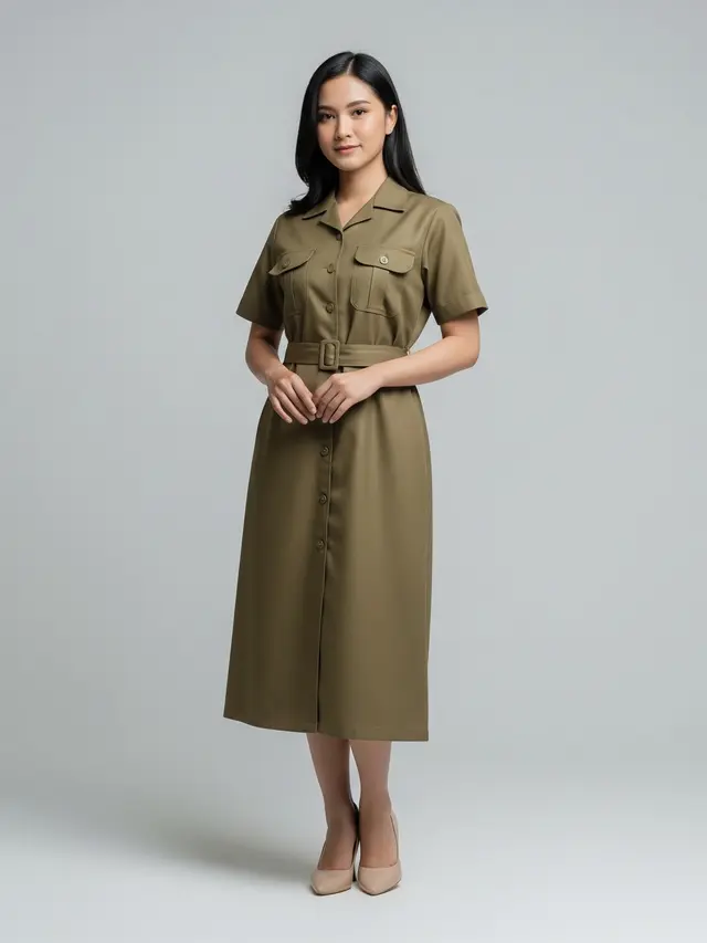 Gaun Midi Keki Formal