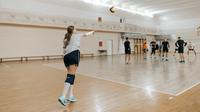Ilustrasi permainan bola voli (Photo by Pavel Danilyuk: https://www.pexels.com/photo/a-woman-in-sports-wear-serving-the-ball-6203523/)