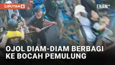 Aksi mulia orang baik hampir tak ada habisnya. Tak harus menunggu kaya untuk berbagi, seperti aksi orang baik berikut. Seorang driver ojek online (ojol) membagikan sedekah diam-diam pada bocah pemulung di tengah kemacetan jalan.