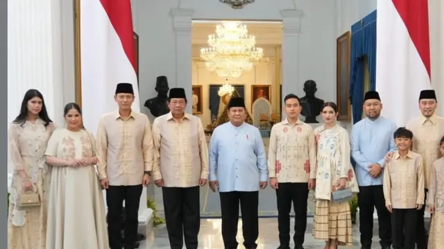 Annisa Pohan di Lebaran 2026 kompak dengan anggota keluarganya. [@annisayudhoyono]