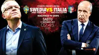 Swedia vs Italia (Liputan6.com/Abdillah)