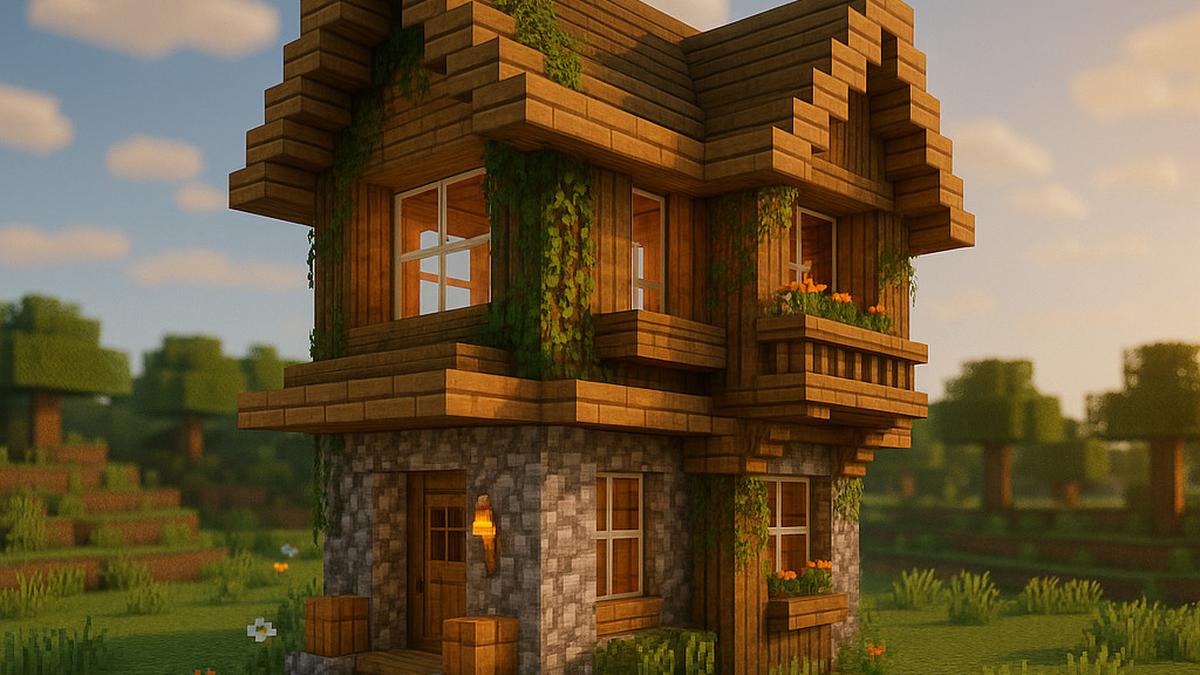 5 Contoh Ilustrasi Minecraft Gambar Rumah, Lihat Desain Uniknya di Sini