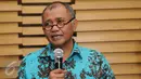 Pimpinan KPK, Agus Rahardjo memberi keterangan saat koferensi pers di gedung KPK, Jakarta, Kamis (19/1). KPK menetapkan ESA dan SS dalam kasus suap pengadaan 50 mesin pesawat dengan merek rolls royce sejak 2005-2014. (Liputan6.com/Helmi Afandi)