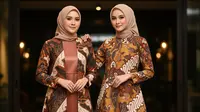 7 Model Batik Bold Satin Muslimah Pesta Malam 2025, Elegan, Mewah, dan Nyaman