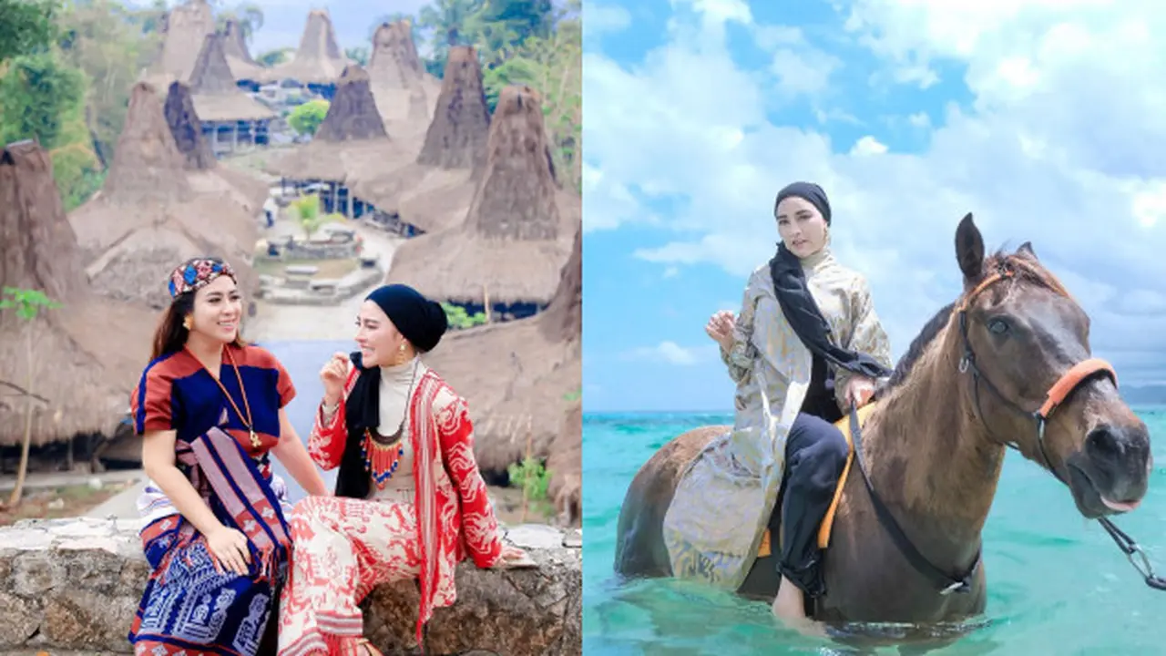 Potret Shandy Purnamasari Saat Liburan ke Nihi Sumba, Tampil Menawan Dengan Hijab