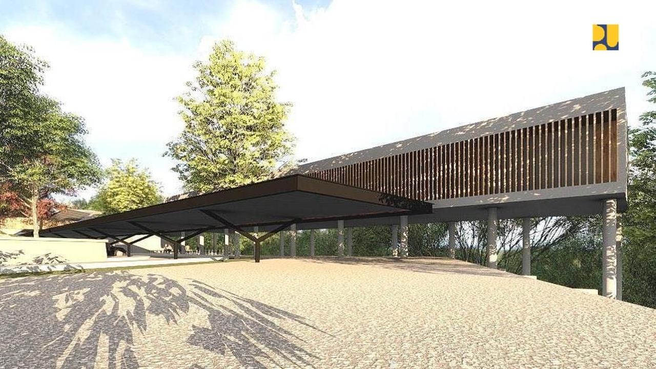 Proyek Pos Lintas Batas Negara atau PLBN Long Bawang di Kabupaten Malinau, Kalimantan Utara