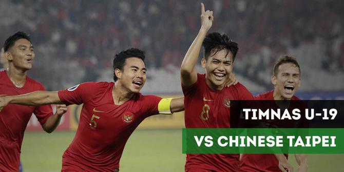 VIDEO: Highlights Kemenangan Timnas Indonesia atas Chinese Taipei di Piala AFC U-19