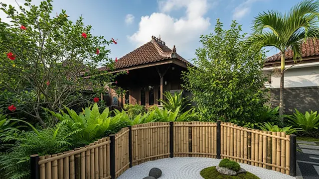 Pagar Bambu Ala Jepang